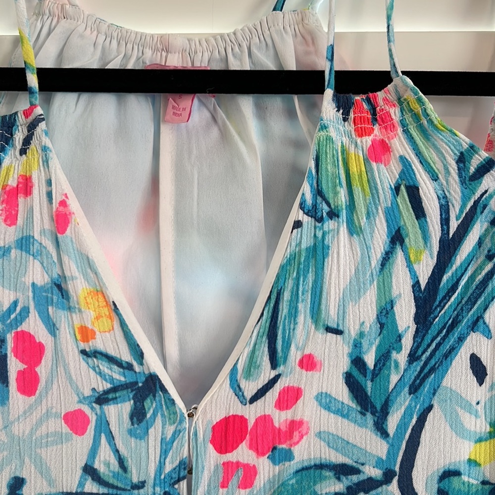 Lilly Pulitzer Bellamie Dress Serene Blue Tippy Top - Picture 5 of 7